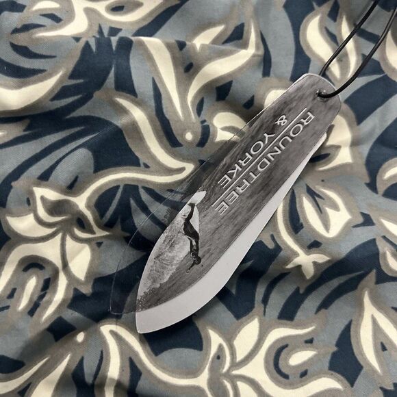 Roundtree and Yorke Men's Swim Truck Gray Geometric Pattern Size 36 - Picture 3 of 4